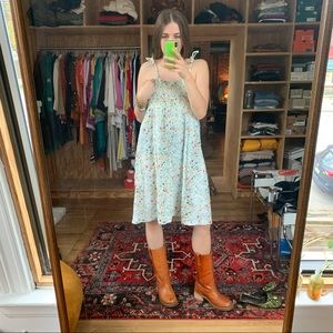 VINTAGE flower smock dress